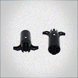 7-WAY ROUND PIN CONNECTOR TO 4-WAY FLAT ADAPTER