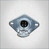 4-POLE ROUND VEHICLE END CONNECTOR