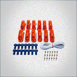 RL12-12 / 12PC AMBER RUNNING BOARD LIGHT KIT