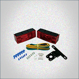 TLS12-3 / LOW PROFILE SUBMERSIBLE RECTANGULAR TRAILER LIGHT KIT