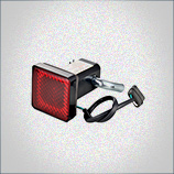 TRAILER HITCH COVER WITH BRAKE LIGHT